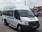 Бесплатный автобус Genser в пункт аренды автомобилей АрендаАвто-кнл на Новорязанском шоссе